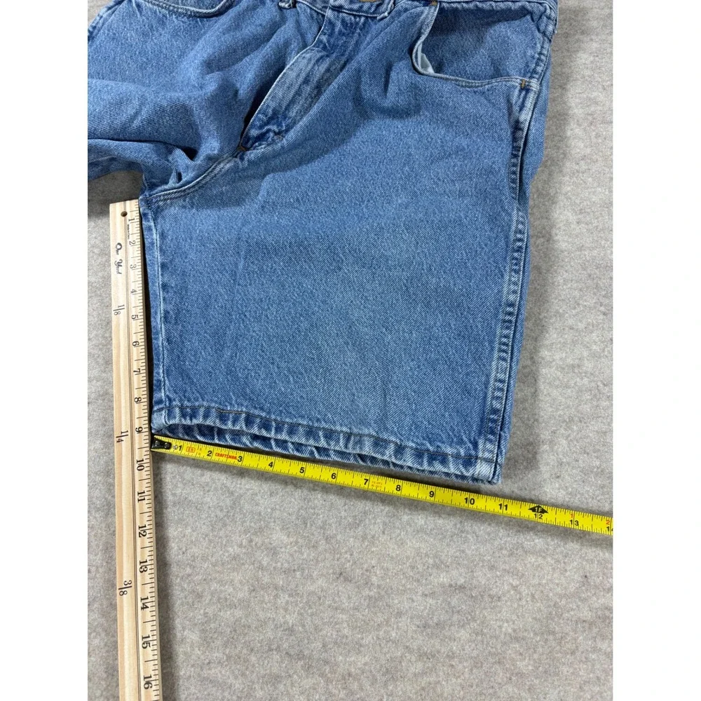 Wrangler Authentic Jeans Mens 36 Blue Denim Shorts Medium Wash 60601SW Cotton